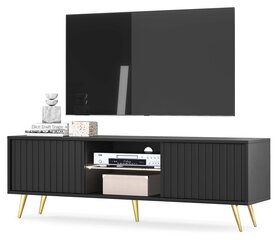 TV-laud Selsey Bello 135 cm, must/kuldne värv hind ja info | Televiisori alused | hansapost.ee