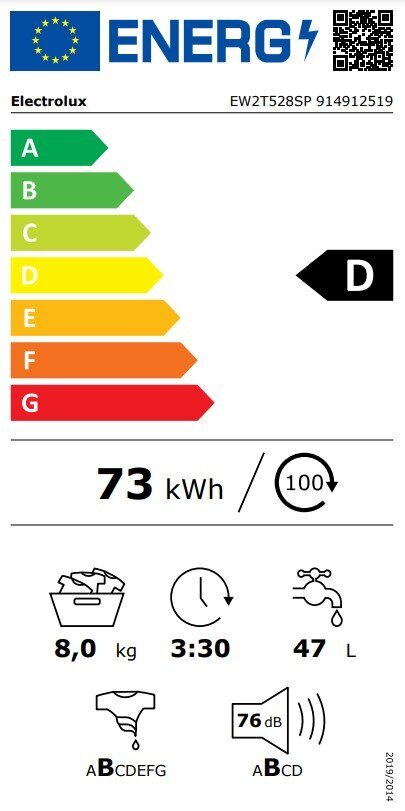 Electrolux EW2T528SP цена и информация | Pesumasinad | hansapost.ee