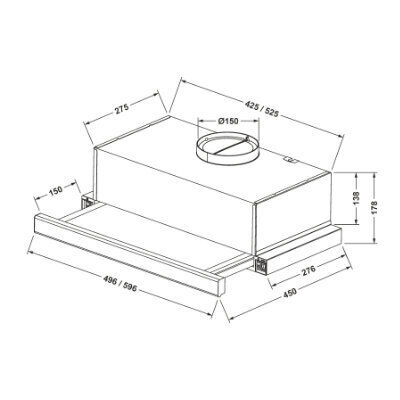 Eleyus CCN L 14 150 60 WH цена и информация | Õhupuhastid | hansapost.ee