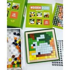 Puidust mosaiigid Puidust Piksel "Loomad" цена и информация | Развивающие игрушки для детей | hansapost.ee