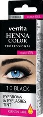 Kulmu- ja ripsmevärv Venita Professional Henna Color 1.0 Black hind ja info | Kulmupliiatsid, -puudrid ja -värvid | hansapost.ee