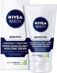 Rahustav näokreem Nivea for men Sensitive, 75ml hind ja info | Näokreemid | hansapost.ee