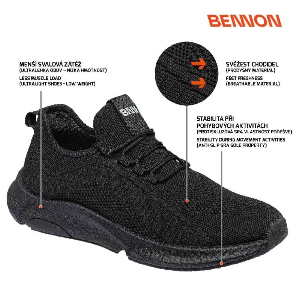 Spordistiilis jalanõud Bennon Meadow_J, must hind ja info | Spordijalatsid ja vabaajajalatsid meestele | hansapost.ee