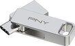PNY DUO Link 128GB USB 3.2 Gen 1 Type-C hind ja info | Mälupulgad | hansapost.ee