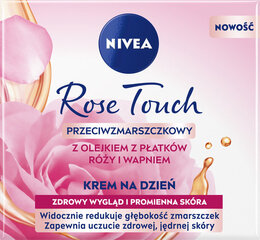 Niisutav päevakreem-geel roosi kroonleheõli ja kaltsiumiga Nivea Rose Touch, 50ml hind ja info | Näokreemid | hansapost.ee