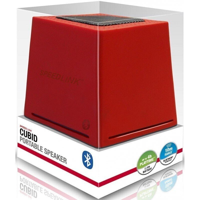 SpeedLink Cubid BT SL-8904-RD, punane цена и информация | Kõlarid | hansapost.ee