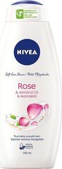 Dušigeel Nivea Soft Care Rose, 750ml hind ja info | Dušigeelid, õlid | hansapost.ee