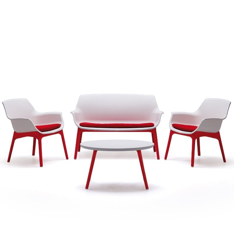 Aiamööbli komplekt Bica Luxor Lounge Set valge/punane hind ja info | Välimööbli komplektid | hansapost.ee