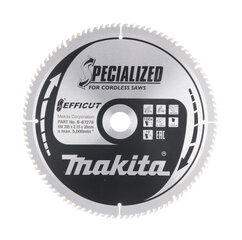 Пильный диск B-67278 TCT EFFICUT 305X2,15X30 мм 10° T100 Makita цена и информация | Ручной инструмент, 18 В 125 мм бесщеточная угловая шлифовальная машина для Makita Cordless, замена литий-ионного аккумулятора | hansapost.ee