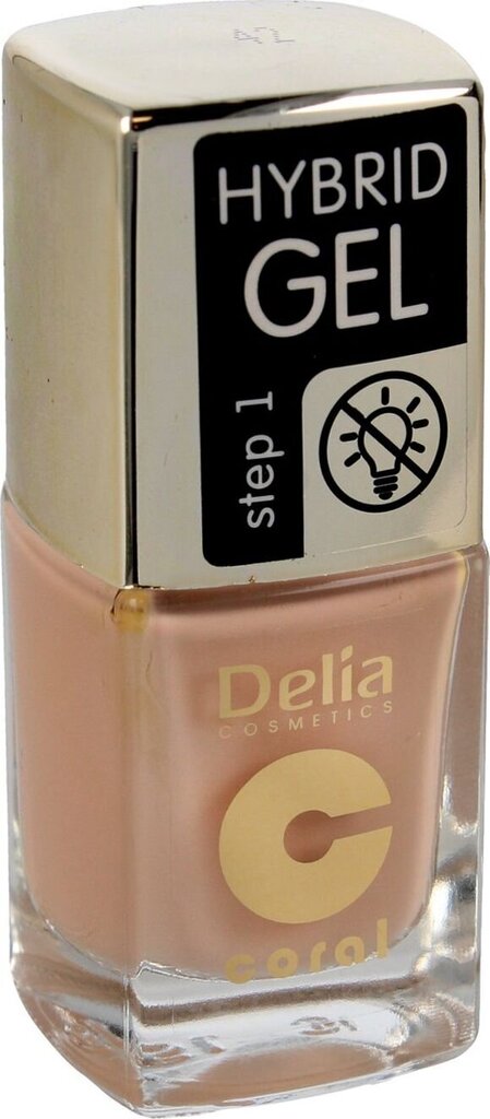 Küünelakk Delia Cosmetics Coral Hybrid Gel nr 42, 11ml цена и информация | Küünelakid ja küünelakieemaldajad | hansapost.ee