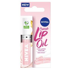 Huuleõli Nivea Caring Lip Oil Clear Glow, 5,5 ml цена и информация | Помады, бальзамы, блеск для губ | hansapost.ee