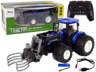 Lean Toys kaugjuhtimispuldiga traktor, sinine hind ja info | Mänguasjad poistele | hansapost.ee