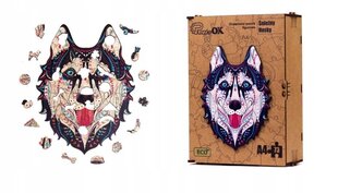 Puidust pusle PuzzleOK EKO Husky, 73-osaline price and information | Puzzles for children and adults | hansapost.ee