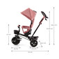 Multifunktsionaalne kolmerattaline Kinderkraft Aveo, roosa цена и информация | Kolmerattalised jalgrattad lastele | hansapost.ee