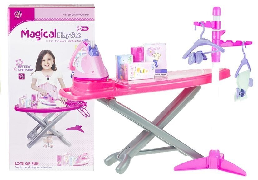 Laste triikimiskomplekt Lean Toys, roosa hind ja info | Mänguasjad tüdrukutele | hansapost.ee