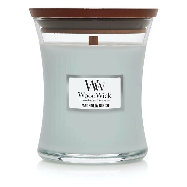 WoodWick lõhnaküünal Magnolia Birch, 275 g цена и информация | Küünlad, küünlajalad | hansapost.ee