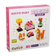 Деревянный 3D конструктор Cubika World Kitty FLat, 200 деталей цена и информация | Конструкторы и кубики | hansapost.ee