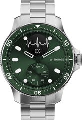 Withings Scanwatch Horizon, Silver/Green цена и информация | Смарт-часы (smartwatch) | hansapost.ee