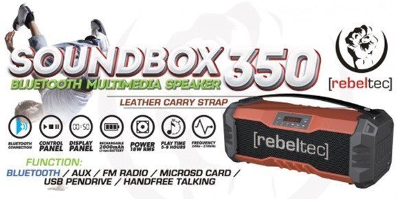 Rebeltec Bluetooth speaker SuondBOX 350 orange hind ja info | Kõlarid | hansapost.ee