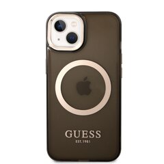 Guess Translucent MagSafe Compatible Case for iPhone 14 Plus Black hind ja info | Telefonide kaitsekaaned ja -ümbrised | hansapost.ee