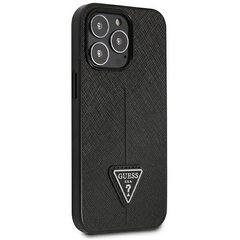 Guess GUHCP14XPSATLK iPhone 14 Pro Max 6,7" czarny|black hardcase SaffianoTriangle Logo цена и информация | Чехлы для телефонов | hansapost.ee