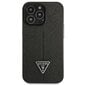 Guess GUHCP14XPSATLK iPhone 14 Pro Max 6,7" czarny|black hardcase SaffianoTriangle Logo hind ja info | Telefonide kaitsekaaned ja -ümbrised | hansapost.ee