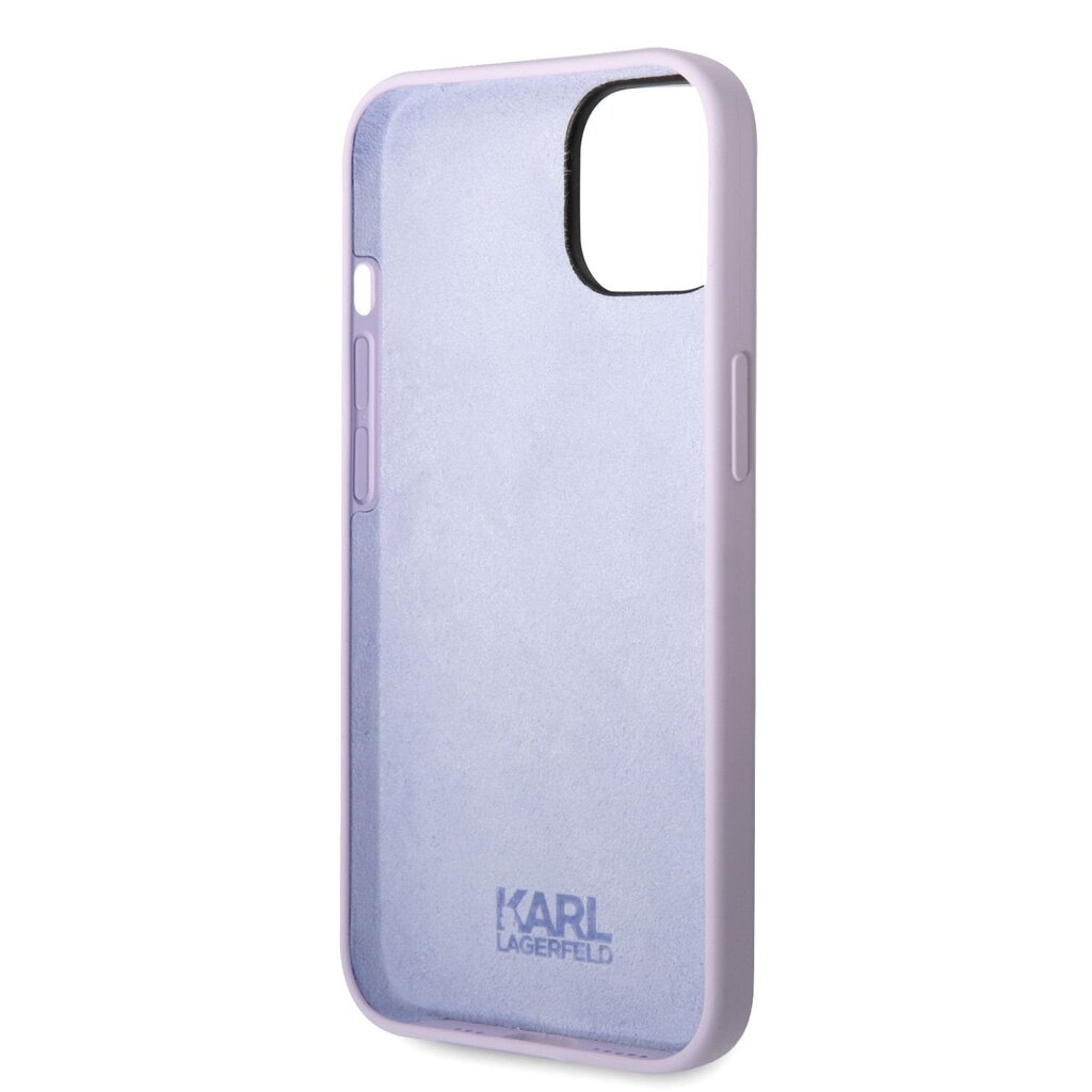 Karl Lagerfeld Liquid Silicone Ikonik NFT Case for iPhone 14 Plus Purple hind ja info | Telefonide kaitsekaaned ja -ümbrised | hansapost.ee