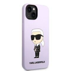 Karl Lagerfeld Liquid Silicone Ikonik NFT Case for iPhone 14 Plus Purple цена и информация | Чехлы для телефонов | hansapost.ee