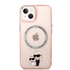 Karl Lagerfeld MagSafe Compatible Case IML Karl and Choupette NFT for iPhone 14 Plus Pink цена и информация | Чехлы для телефонов | hansapost.ee