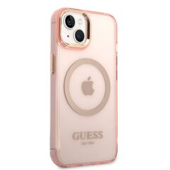 Guess Translucent MagSafe Compatible Case for iPhone 14 Pink hind ja info | Telefonide kaitsekaaned ja -ümbrised | hansapost.ee