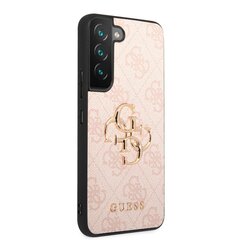 Guess PU 4G Metal Logo Case for Samsung Galaxy S23 Pink hind ja info | Telefonide kaitsekaaned ja -ümbrised | hansapost.ee