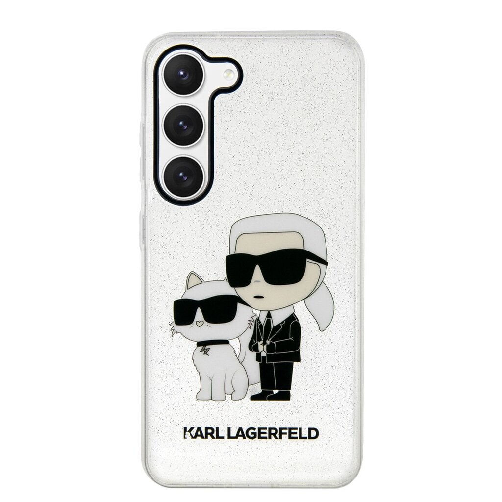 Karl Lagerfeld IML Glitter Karl and Choupette NFT - Samsung Galaxy S23 , selge hind ja info | Telefonide kaitsekaaned ja -ümbrised | hansapost.ee