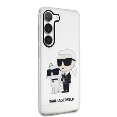 Karl Lagerfeld IML Glitter Karl and Choupette NFT Case for Samsung Galaxy S23 Transparent цена и информация | Чехлы для телефонов | hansapost.ee