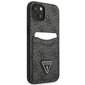 Guess GUHCP13SP4TPK iPhone 13 mini 5,4" czarny|black hardcase 4G Triangle Logo Cardslot цена и информация | Telefonide kaitsekaaned ja -ümbrised | hansapost.ee