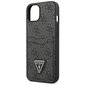 Guess GUHCP13SP4TPK iPhone 13 mini 5,4" czarny|black hardcase 4G Triangle Logo Cardslot цена и информация | Telefonide kaitsekaaned ja -ümbrised | hansapost.ee