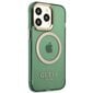 Guess GUHMP13LHTCMA iPhone 13 Pro | 13 6,1" zielony|khaki hard case Gold Outline Translucent MagSafe hind ja info | Telefonide kaitsekaaned ja -ümbrised | hansapost.ee
