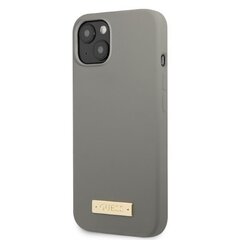 Guess GUHMP13MSPLG iPhone 13 6,1" szary|grey hard case Silicone Logo Plate MagSafe цена и информация | Чехлы для телефонов | hansapost.ee