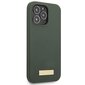 Guess GUHMP13XSPLA iPhone 13 Pro Max 6,7" zielony|khaki hard case Silicone Logo Plate MagSafe hind ja info | Telefonide kaitsekaaned ja -ümbrised | hansapost.ee