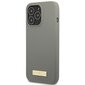 Guess GUHMP13XSPLG iPhone 13 Pro Max 6,7" szary|grey hard case Silicone Logo Plate MagSafe цена и информация | Telefonide kaitsekaaned ja -ümbrised | hansapost.ee