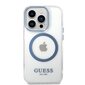 Guess GUHMP14XHTRMB iPhone 14 Pro Max 6,7" niebieski|blue hard case Metal Outline Magsafe hind ja info | Telefonide kaitsekaaned ja -ümbrised | hansapost.ee