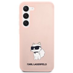 Karl Lagerfeld KLHCS23SSNCHBCP S23 S911 hardcase różowy|pink Silicone Choupette hind ja info | Telefonide kaitsekaaned ja -ümbrised | hansapost.ee