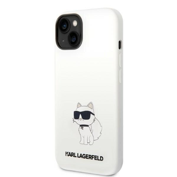 Karl Lagerfeld KLHMP14MSNCHBCH iPhone 14 Plus 6,7" hardcase biały|white Silicone Choupette MagSafe hind ja info | Telefonide kaitsekaaned ja -ümbrised | hansapost.ee