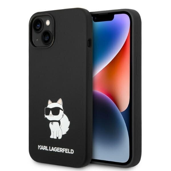 Karl Lagerfeld KLHMP14MSNCHBCK iPhone 14 Plus 6,7" hardcase czarny|black Silicone Choupette MagSafe цена и информация | Telefonide kaitsekaaned ja -ümbrised | hansapost.ee