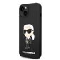 Karl Lagerfeld KLHMP14MSNIKBCK iPhone 14 Plus 6,7" hardcase czarny|black Silicone Ikonik Magsafe hind ja info | Telefonide kaitsekaaned ja -ümbrised | hansapost.ee