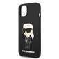 Karl Lagerfeld KLHMP14MSNIKBCK iPhone 14 Plus 6,7" hardcase czarny|black Silicone Ikonik Magsafe hind ja info | Telefonide kaitsekaaned ja -ümbrised | hansapost.ee