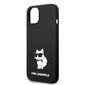 Karl Lagerfeld KLHMP14SSNCHBCK iPhone 14 6,1" hardcase czarny|black Silicone Choupette MagSafe цена и информация | Telefonide kaitsekaaned ja -ümbrised | hansapost.ee