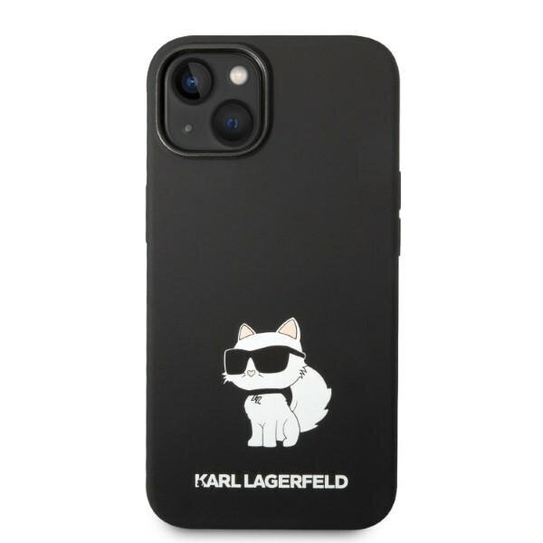 Karl Lagerfeld KLHMP14SSNCHBCK iPhone 14 6,1" hardcase czarny|black Silicone Choupette MagSafe hind ja info | Telefonide kaitsekaaned ja -ümbrised | hansapost.ee