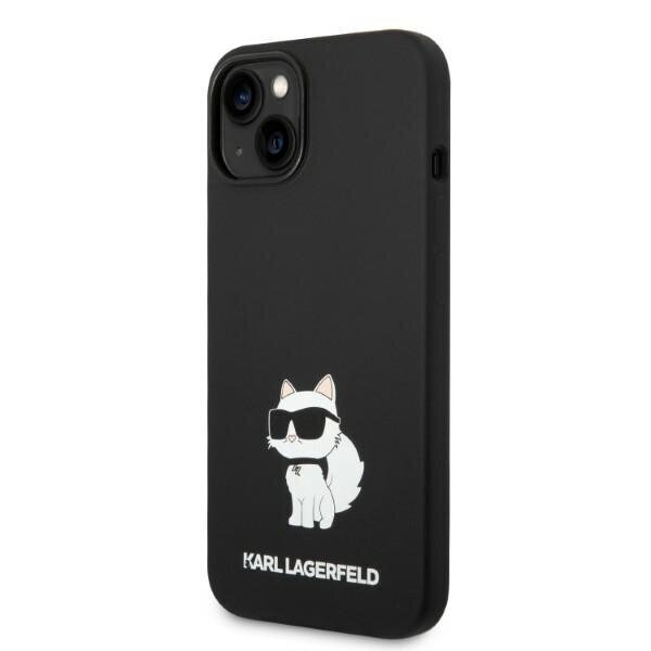 Karl Lagerfeld KLHMP14SSNCHBCK iPhone 14 6,1" hardcase czarny|black Silicone Choupette MagSafe hind ja info | Telefonide kaitsekaaned ja -ümbrised | hansapost.ee