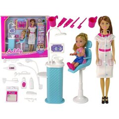 Hambaarsti nukukomplekt Lean Toys Anlily цена и информация | Игрушки для девочек | hansapost.ee
