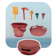 Ведро с песочными игрушками Compactoys Eco, красное цена и информация | Игрушки (пляж, вода, песок) | hansapost.ee